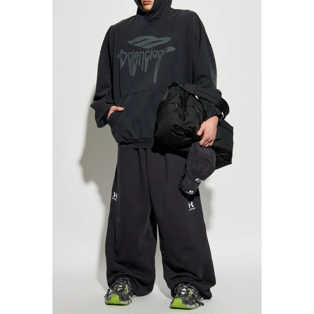 Balenciaga Sweatshirt met Print Gray Heren