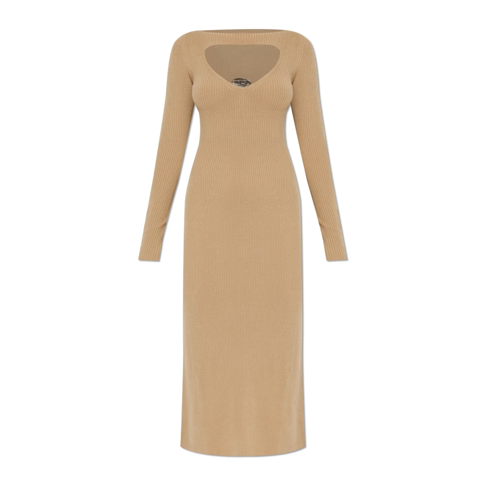 Diesel Vestido M-Oloni Dresses Mujer Beige L