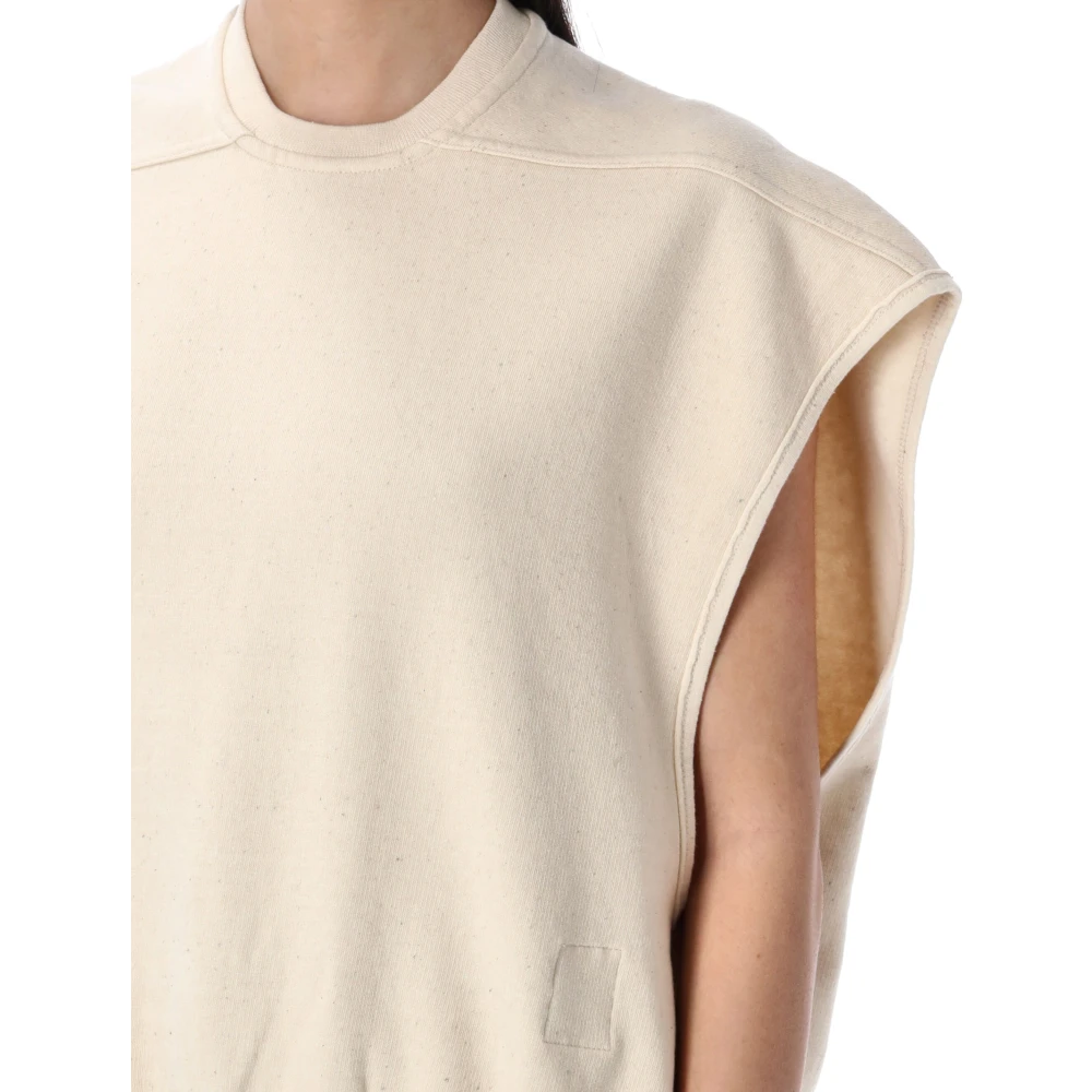 Rick Owens Oversized Gebreide Kleding Natuurlijk Ss25 Beige Dames
