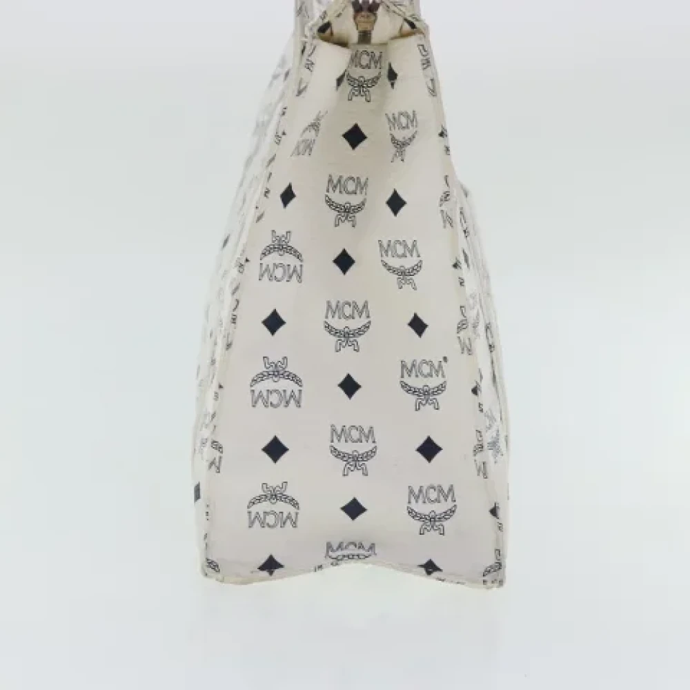 MCM Pre-owned Canvas totes White Dames