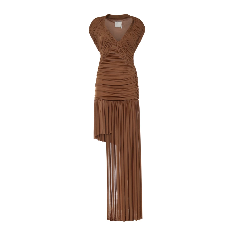 Christopher Esber Women's Brown Theron Drape Dress - Party Dresses - Xs - Dresses