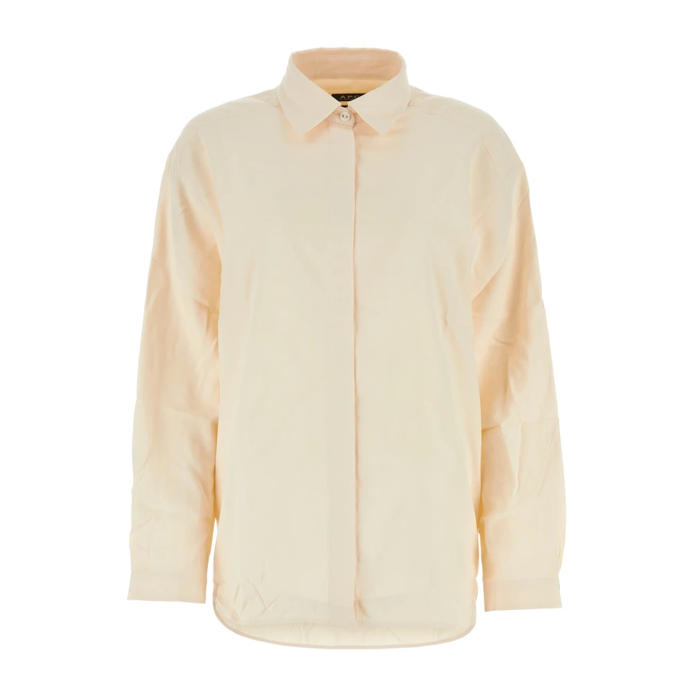 A.p.c. Oversized geruite overhemd Beige Dames