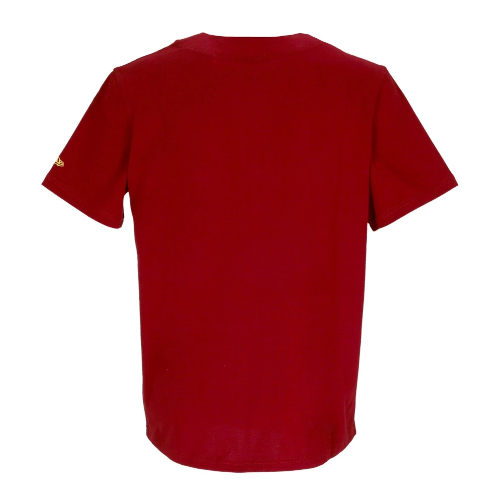 new era Premium Jersey Baseball Tuniek Rood Geel Red Heren