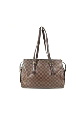 Pre-owned Vintage Damier Canvas Tote Bag