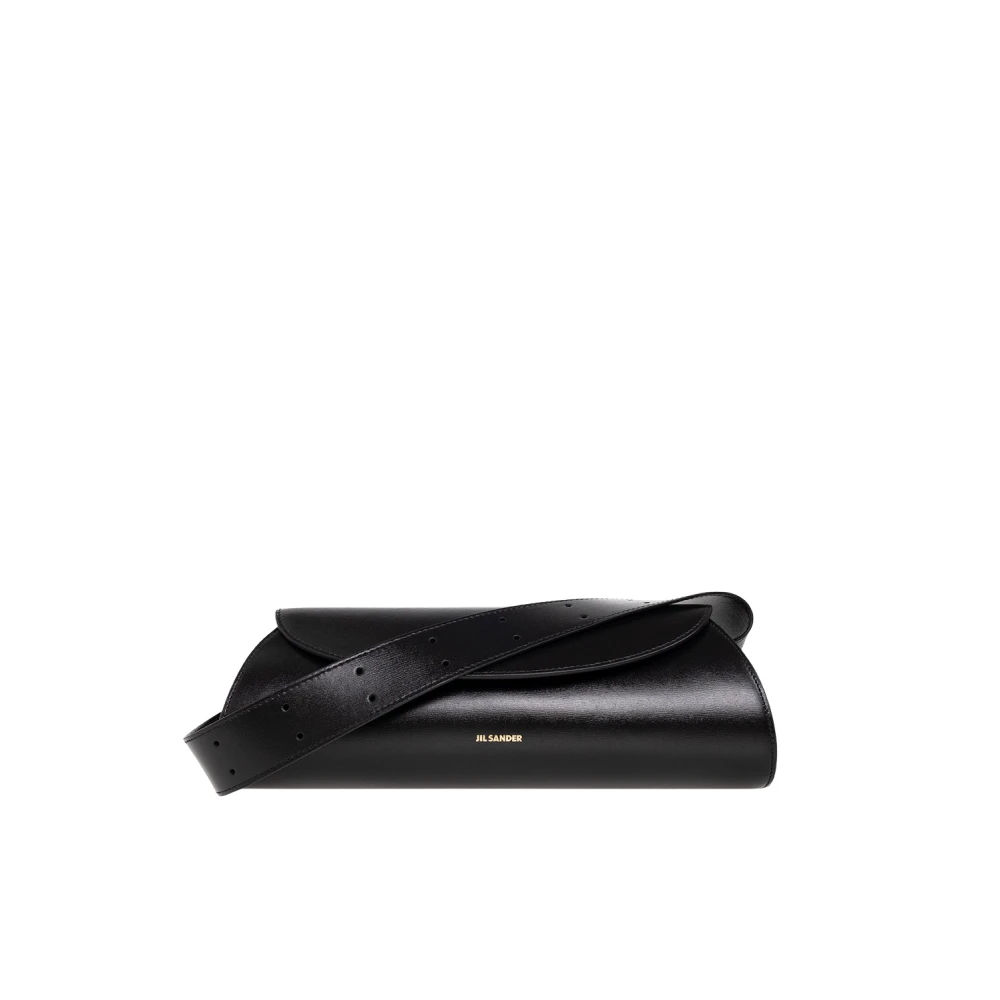 Jil Sander Women's Black Cannolo Medium Shoulder Bag