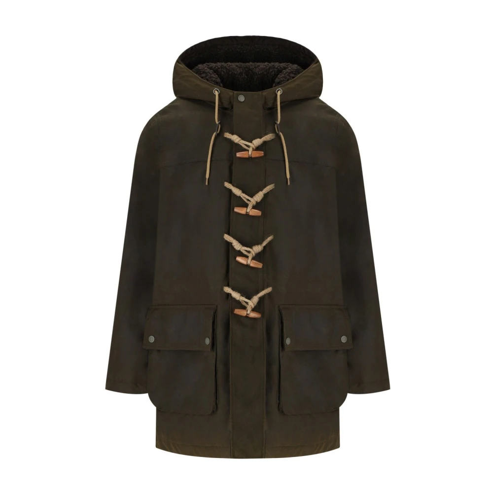 Baracuta Waxed Duffle Parka Green Heren