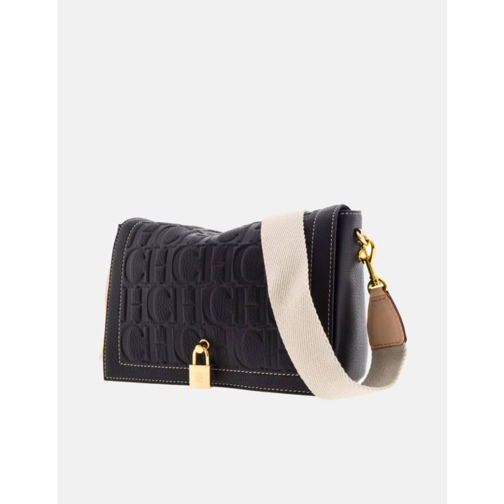 Carolina Herrera Afgesloten Crossbody Tas in Zwart Black Dames