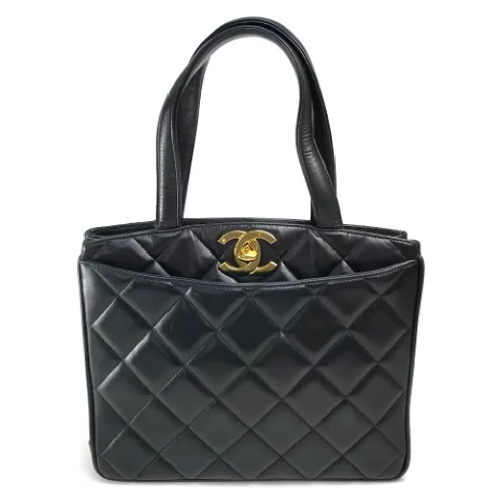 Chanel Vintage Pre-owned Leather chanel-bags Black Dames