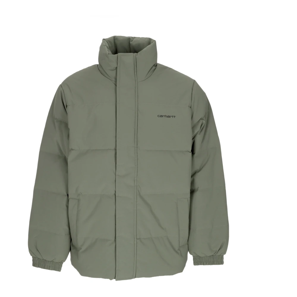 Carhartt WIP Rookgroen Zwart Donsjack Hoge Hals Green Heren