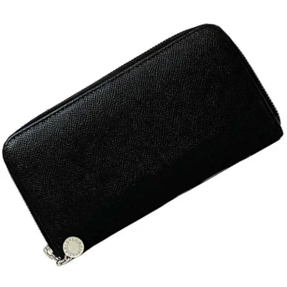 Bvlgari Vintage Pre-owned Fabric wallets Black Dames