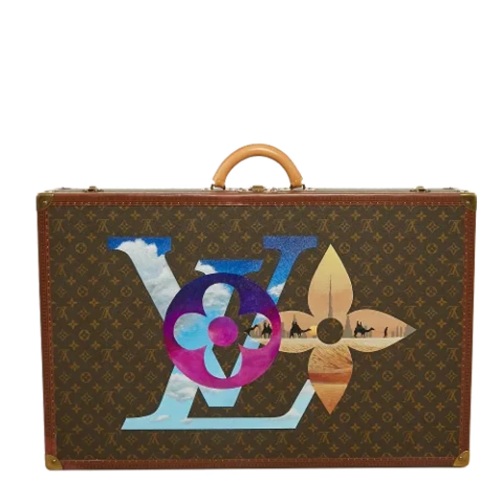 Louis Vuitton Vintage Pre-owned Leather travel-bags Brown Heren
