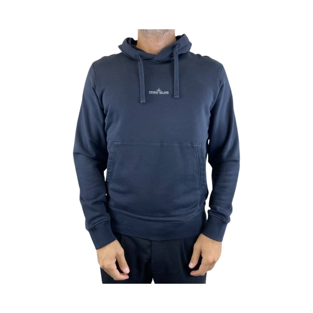 Stone Island Navy Hoodie Model: [style model name] Blue Heren
