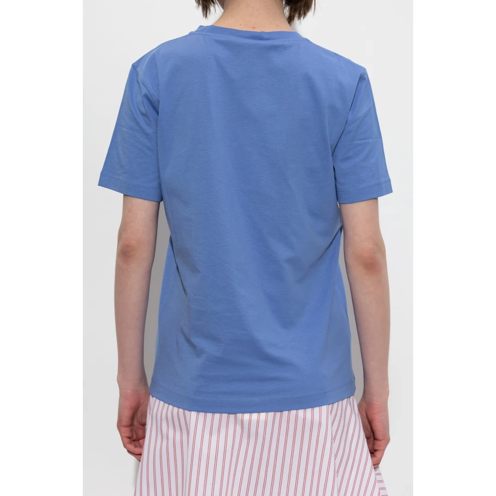 Marni T-shirt met logo Blue Dames