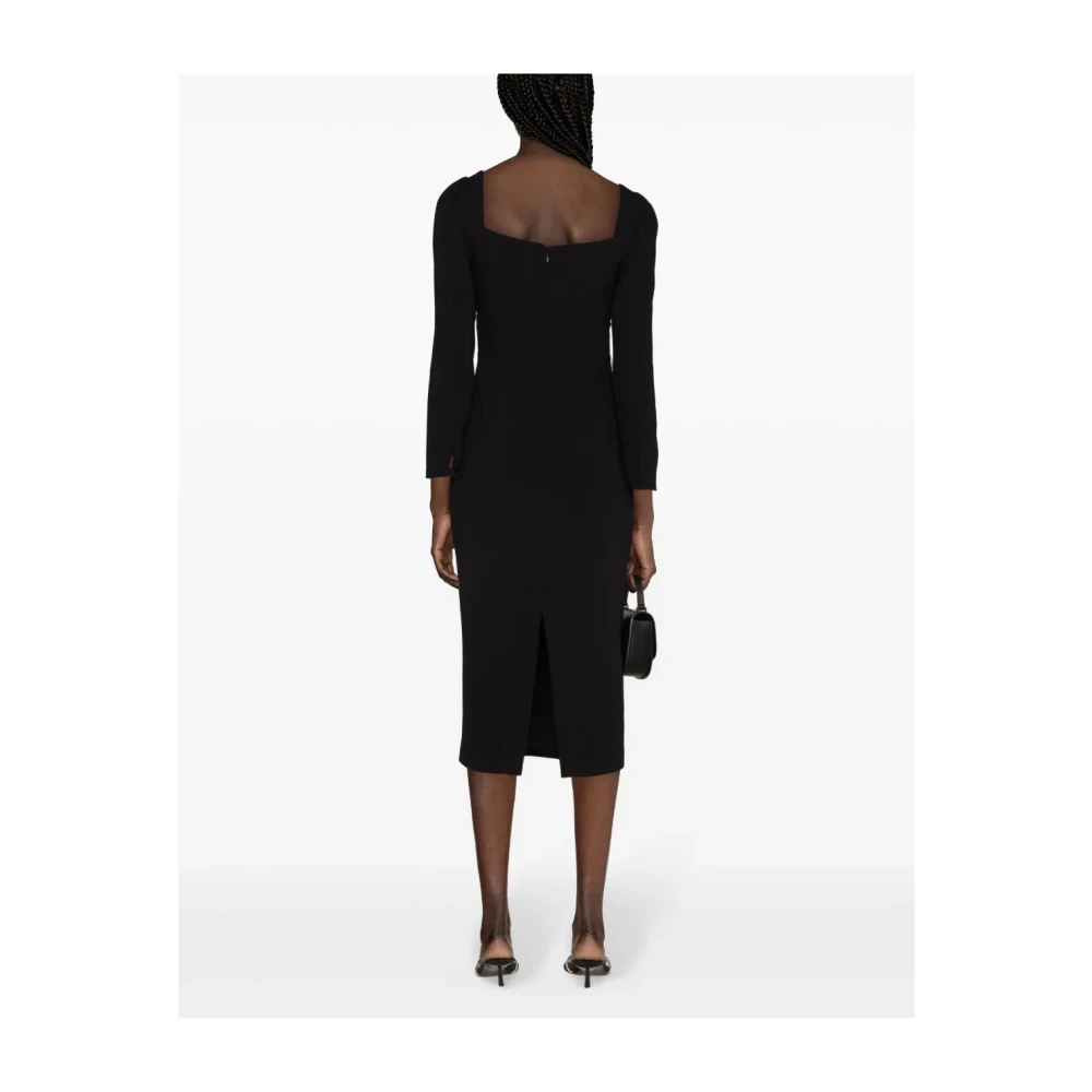 Self Portrait Zwarte Kristallen Jurk Black Dames