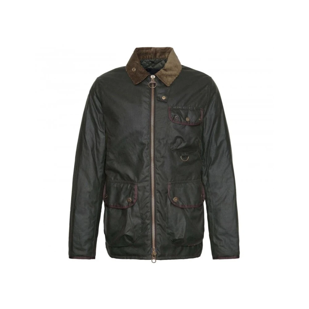 Barbour Angler Wax Cotton Jas Green Heren