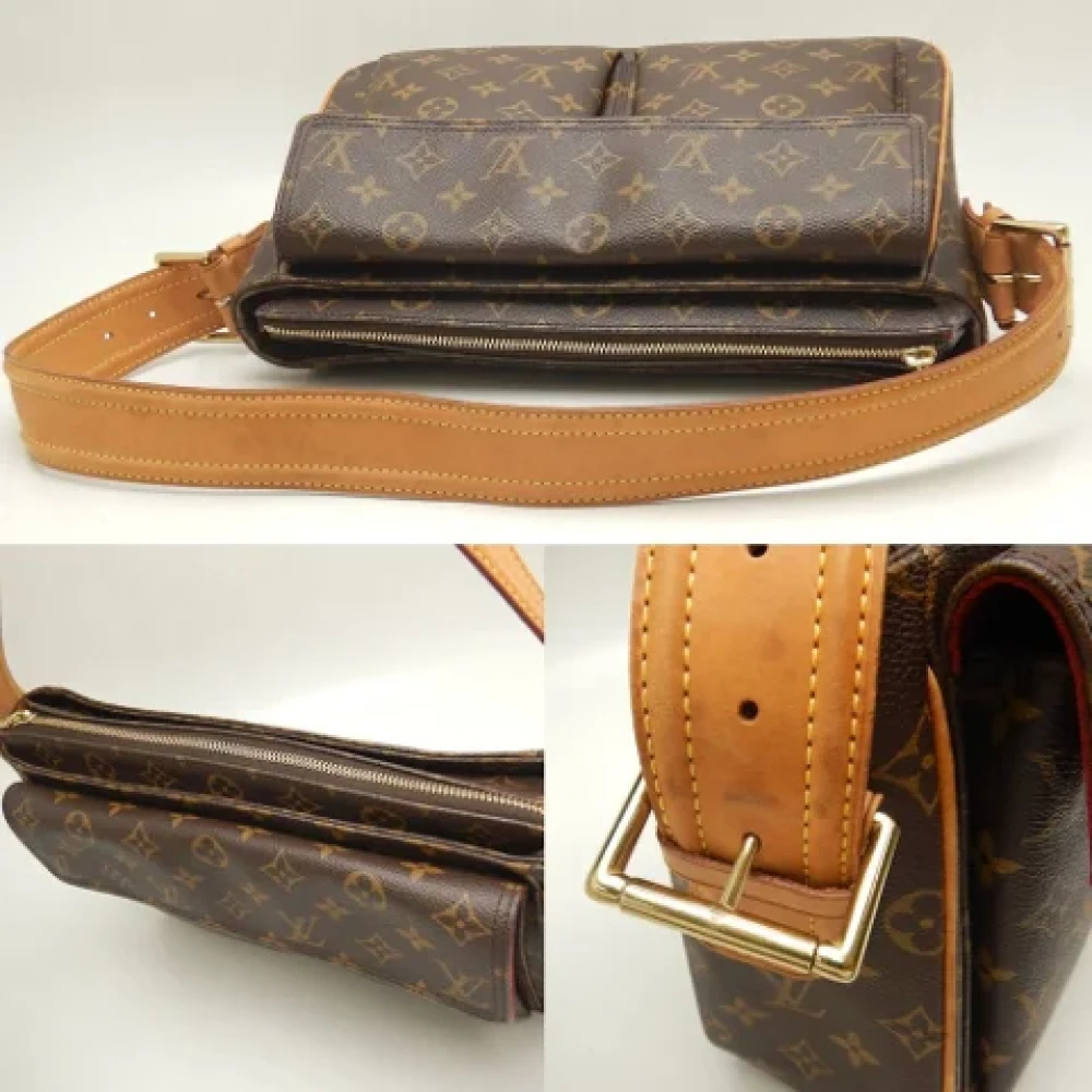 Louis Vuitton Vintage Pre-owned Canvas shoulder-bags Brown Dames