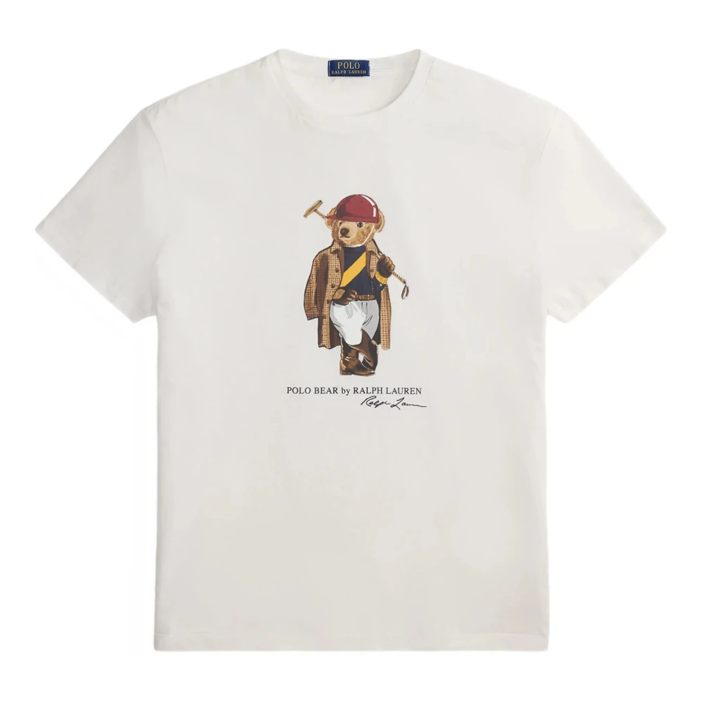 Polo Ralph Lauren Vit Custom Slim-Fit Polo Bear T-Shirt