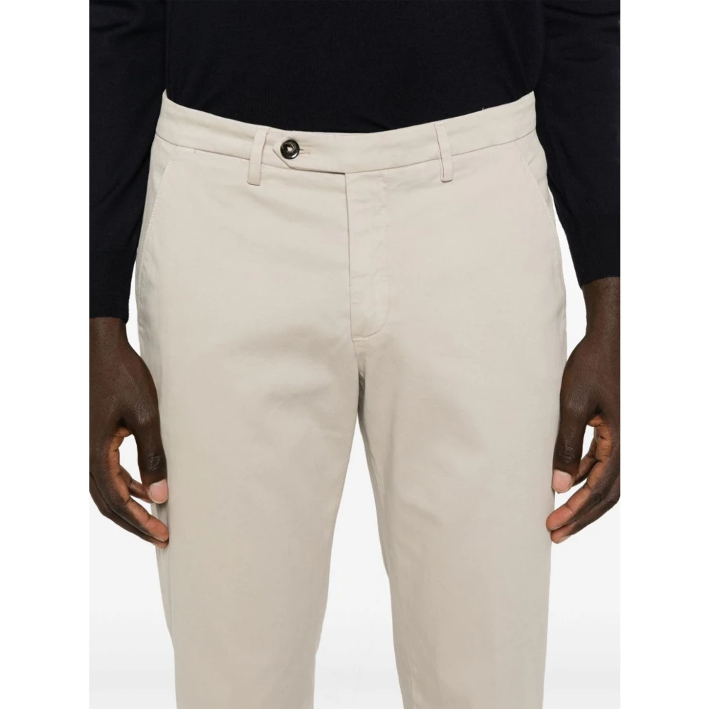 Briglia Beige Katoenen Chinos Broek Beige Heren
