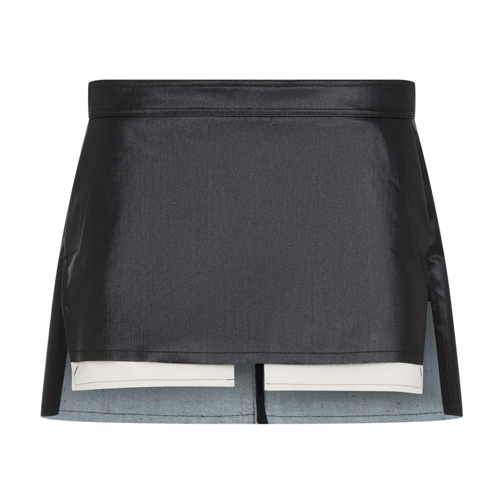Rick Owens Zwarte Rok Verhoog Garderobe Stijl Black Dames