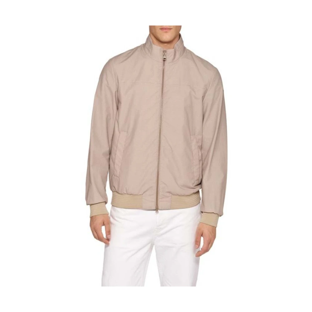 Geox Mannelijk Beige Jassen Heren, L, Katoen, Vincit Bomberjack