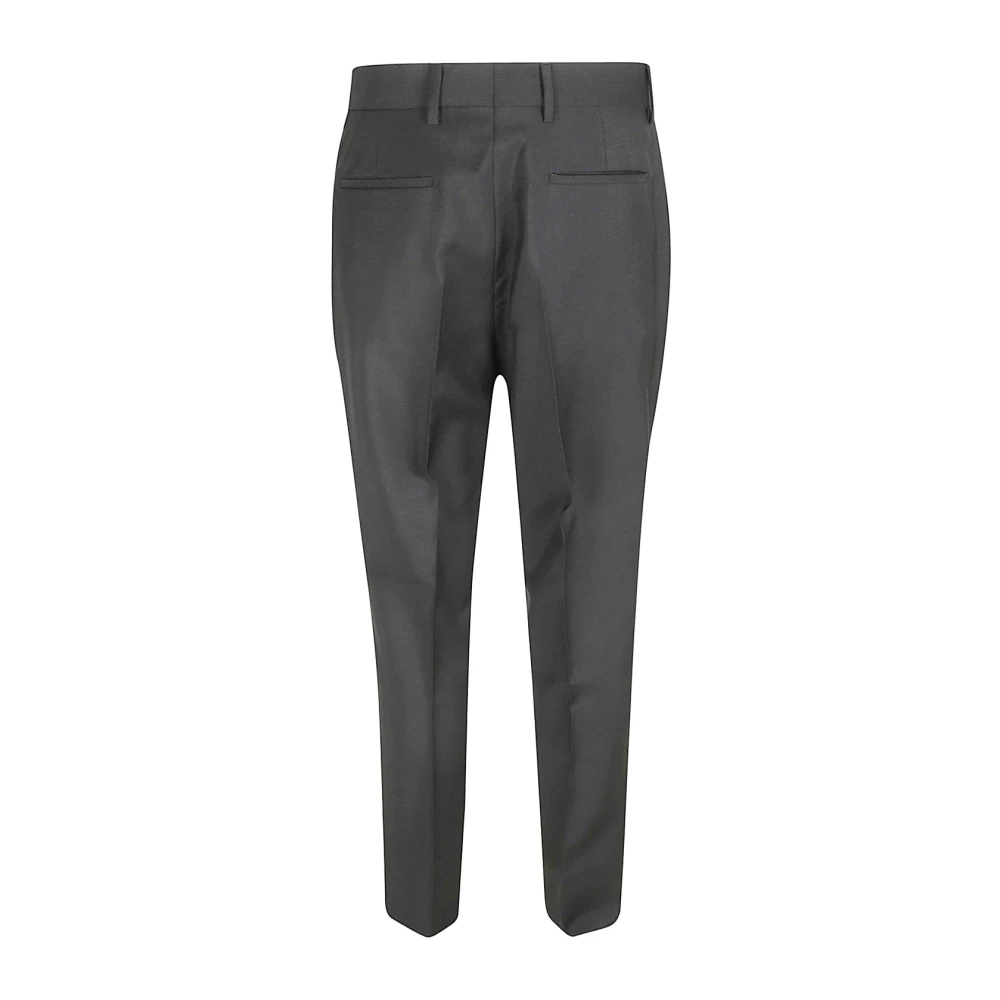 Prada Klassieke wollen broek Gray Heren