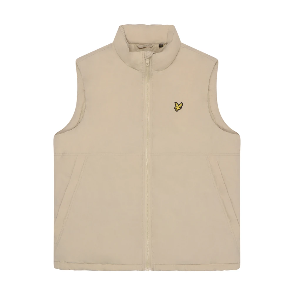 Lyle & Scott Jackor Vadderad Puffer Gilet Beige, Herr