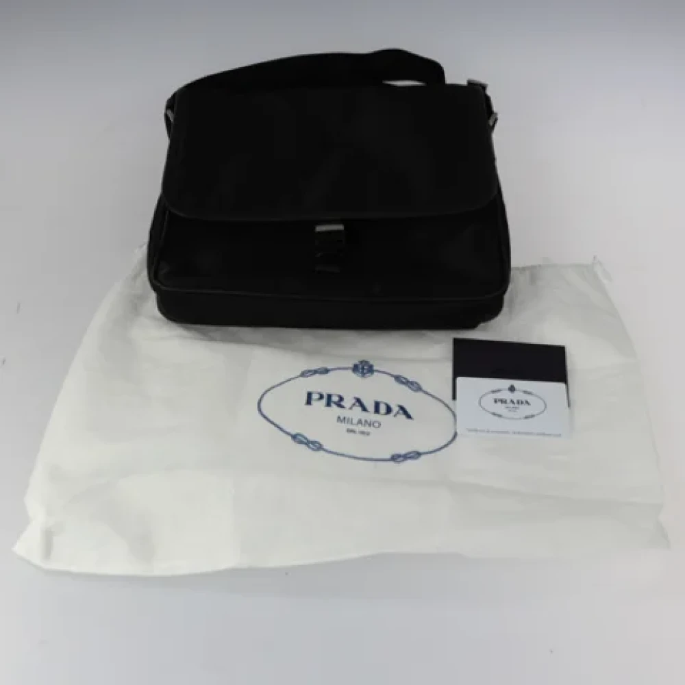 Prada Vintage Pre-owned Leather prada-bags Black Dames
