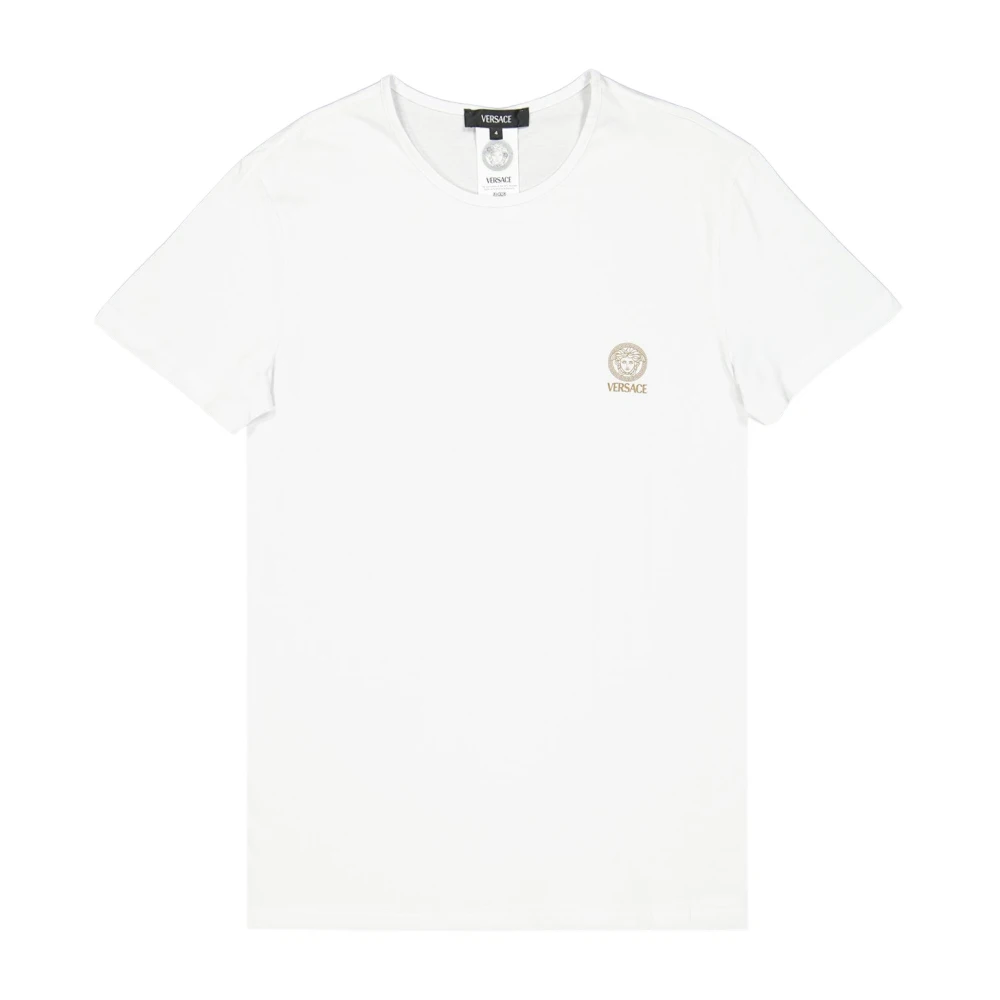 Versace Medusa Print T-Shirt White Heren