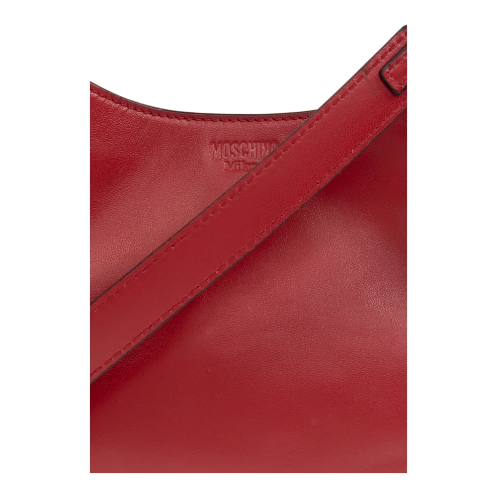 Moschino Leren handtas Red Dames