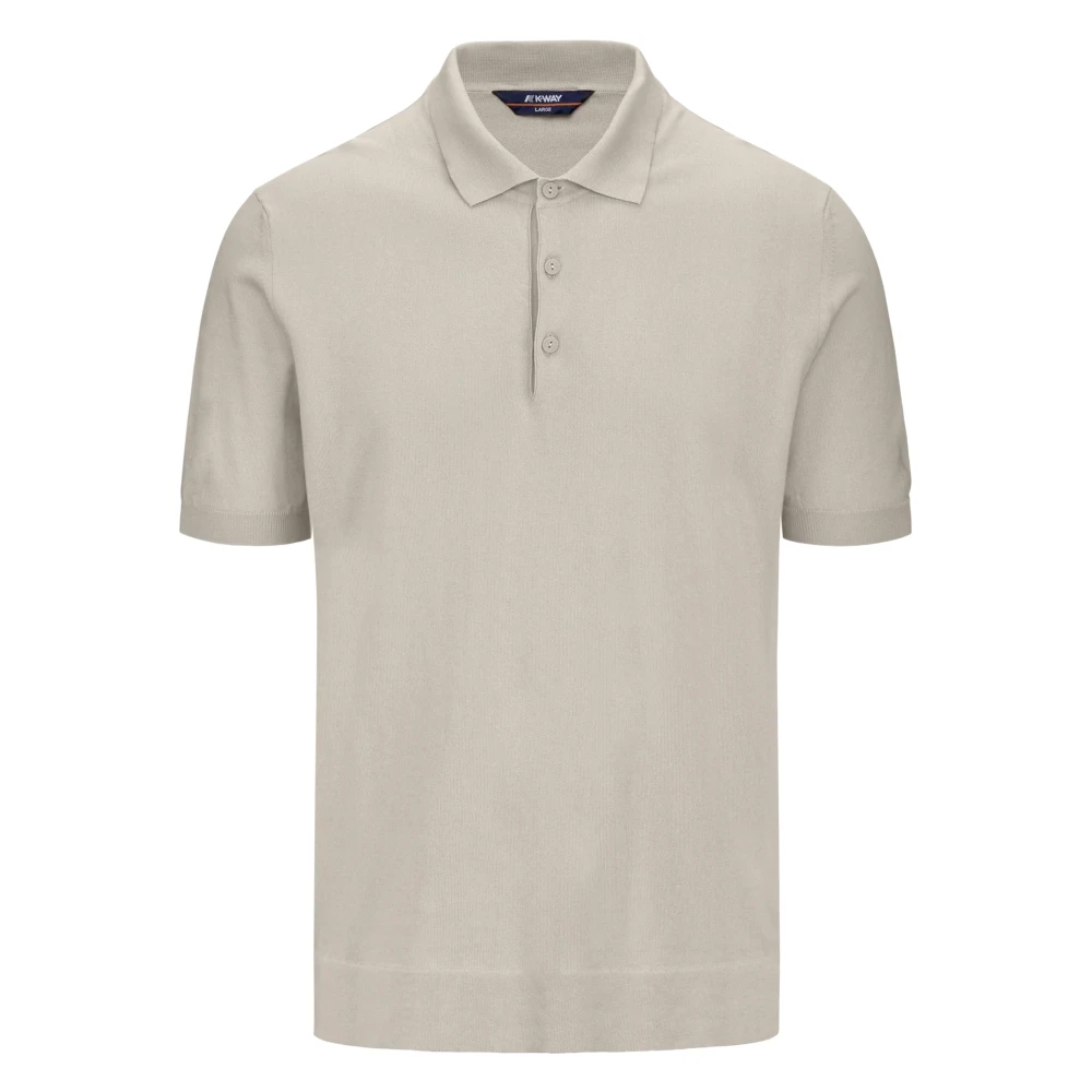 K-Way Men's Beige Polo Shirts, Xl, Pleyne Polo