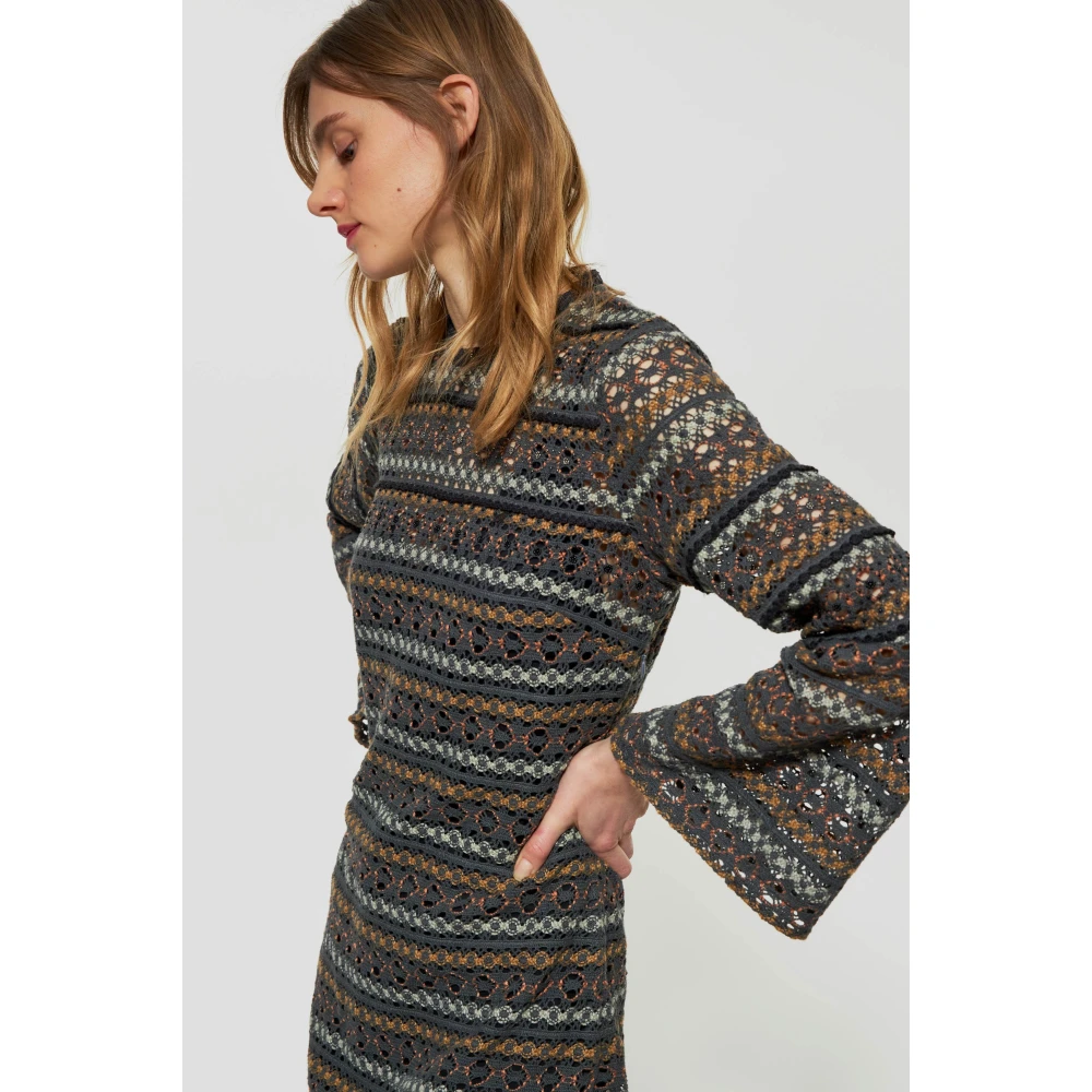 Antik batik Fara opengewerkte jurk Multicolor Dames