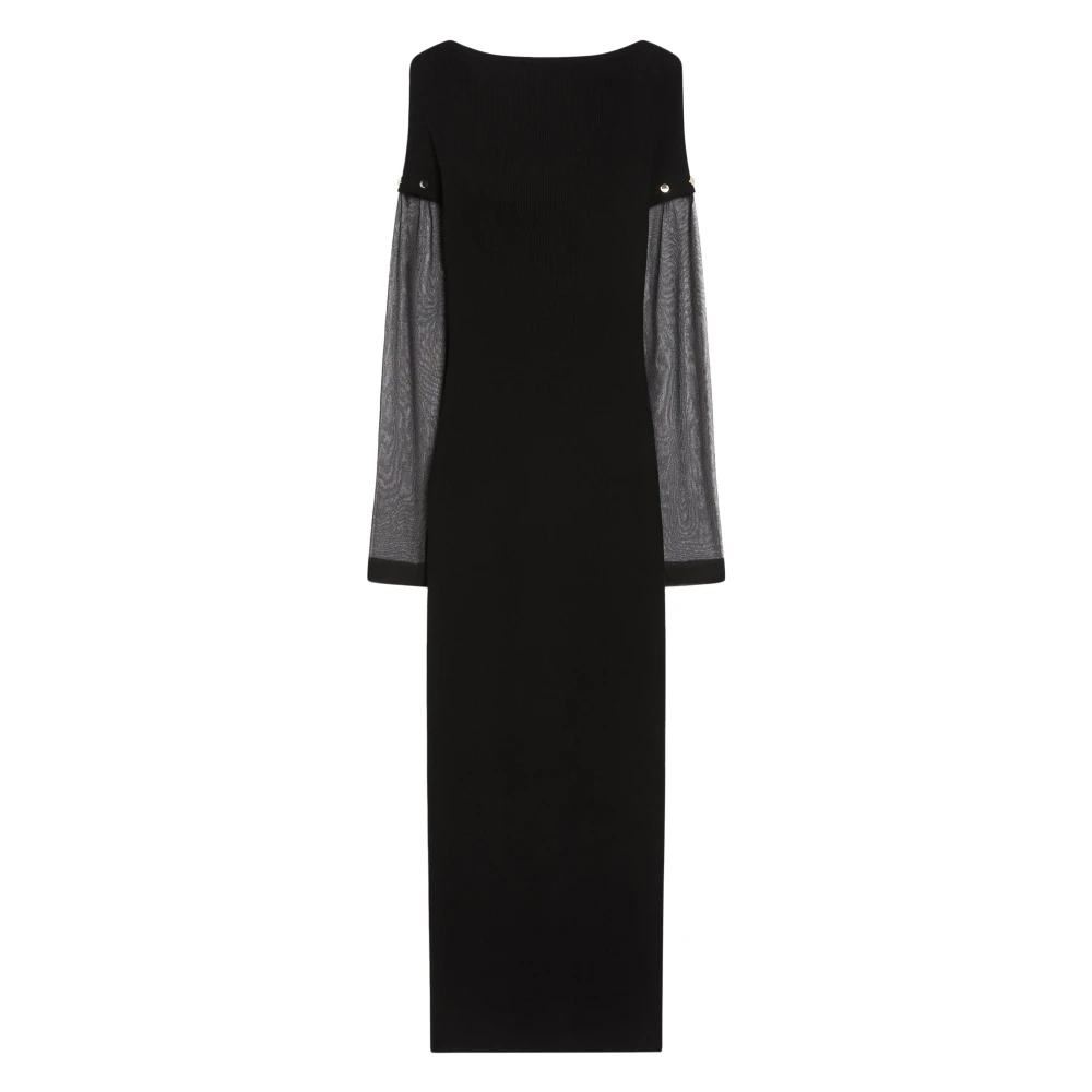 Max Mara Women's Black Maxi Dresses, M, Knit Dress