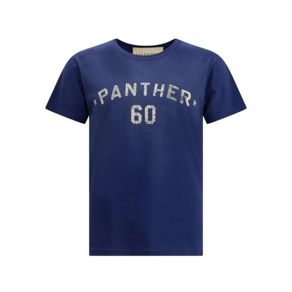 Valentino Herr Blå Toppar L, Bomull, Grafisk T-Shirt
