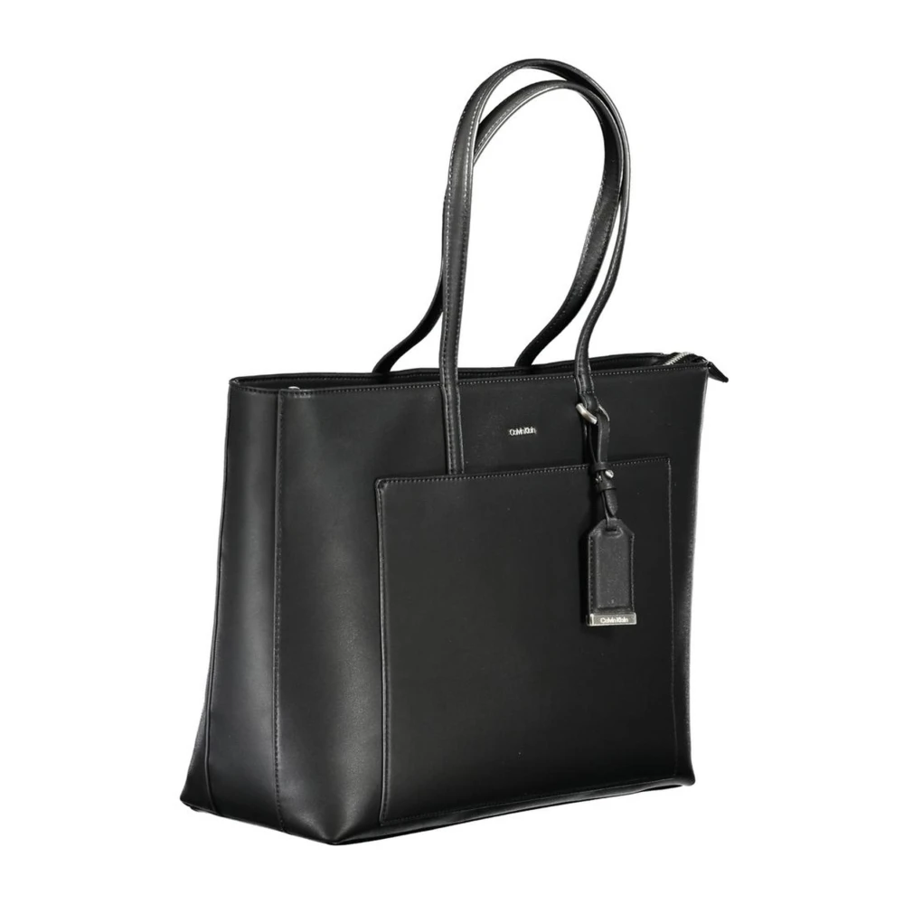 Calvin Klein Zwarte Polyester Schoudertas voor Vrouwen Black Dames