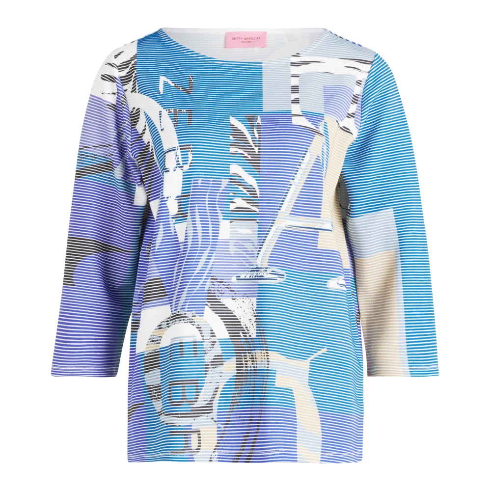 Betty Barclay Gebreide Sweatshirt met U-Boot Halslijn Multicolor Dames