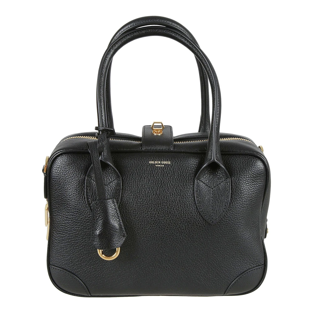 Golden Goose Zwarte Vita Tas van Geitenleer Black Dames