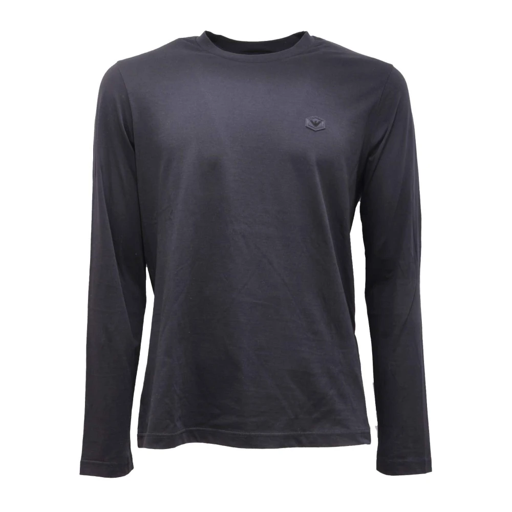 Armani Men's Blue Round-Neck Knitwear, M, 8N1tr1 1Jrgz Longsleeve