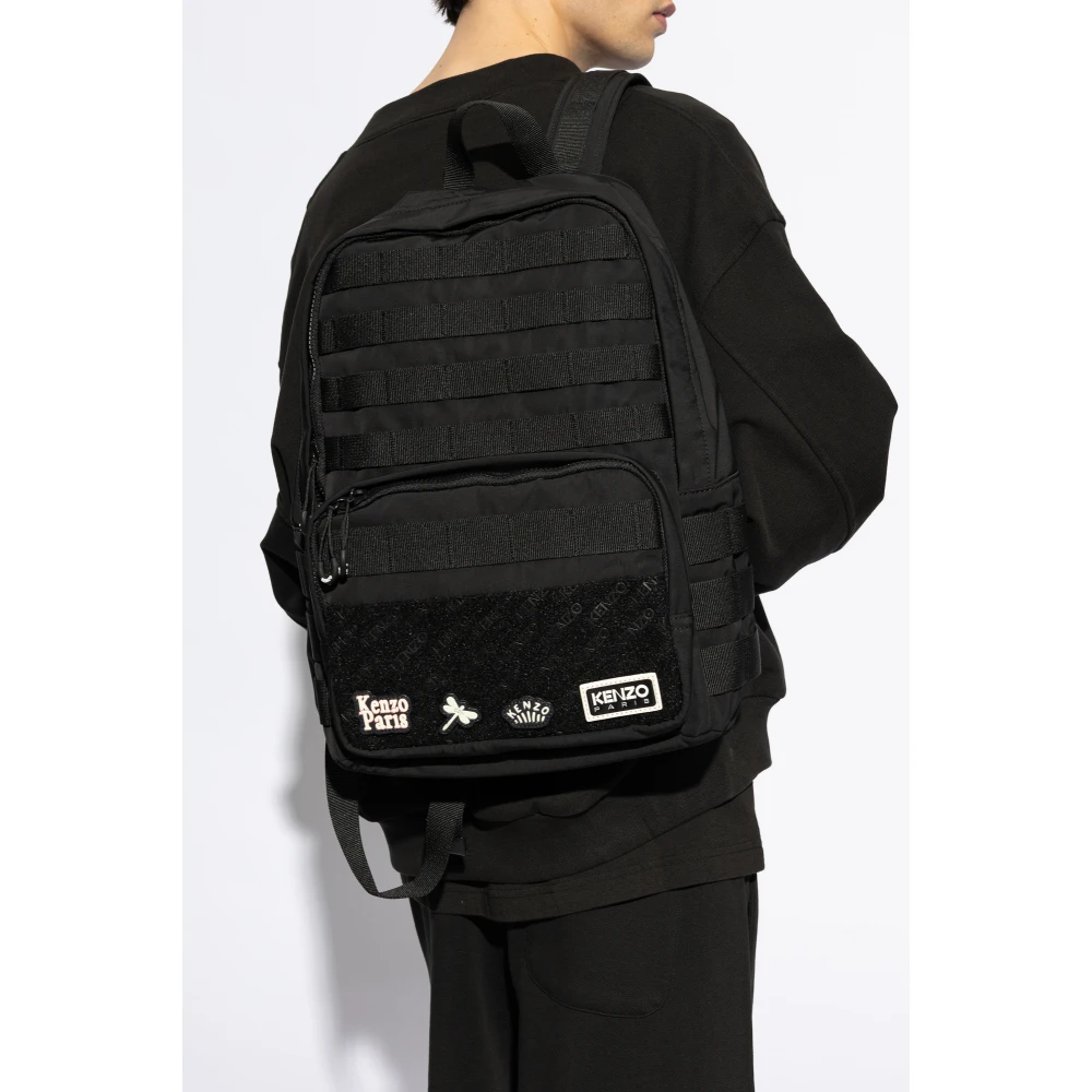Kenzo Rugzak met patches Black Heren