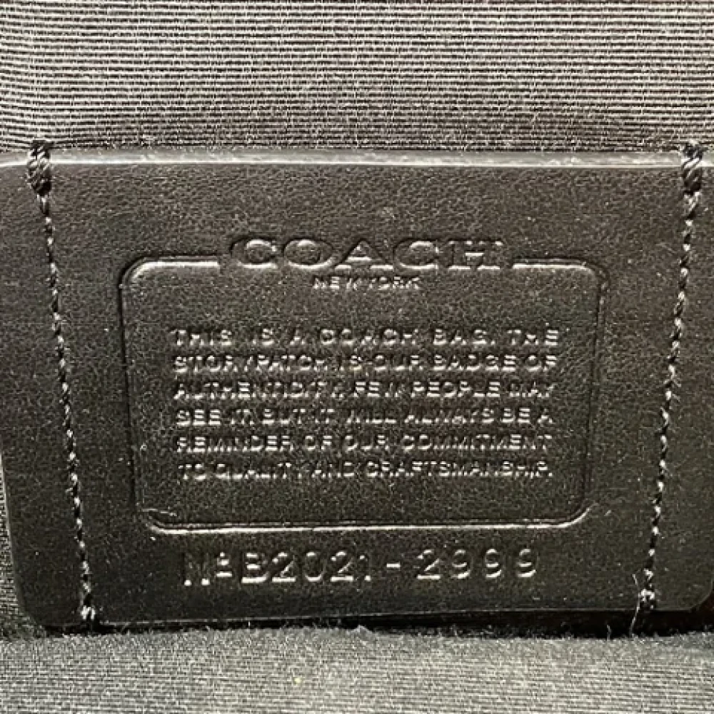 Coach Pre-owned Leather crossbody-bags Beige Heren