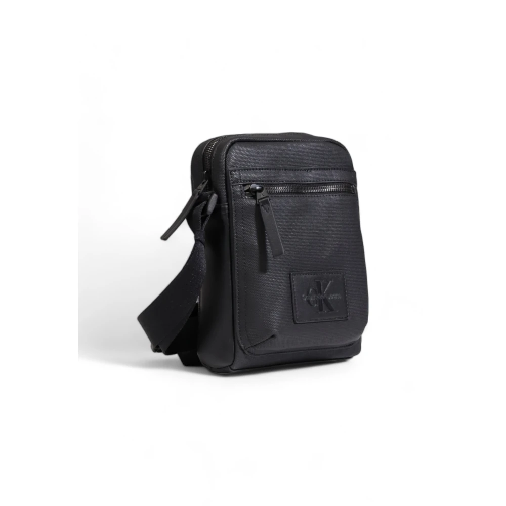 Calvin Klein Stijlvolle Reporter PU Tas Black Heren