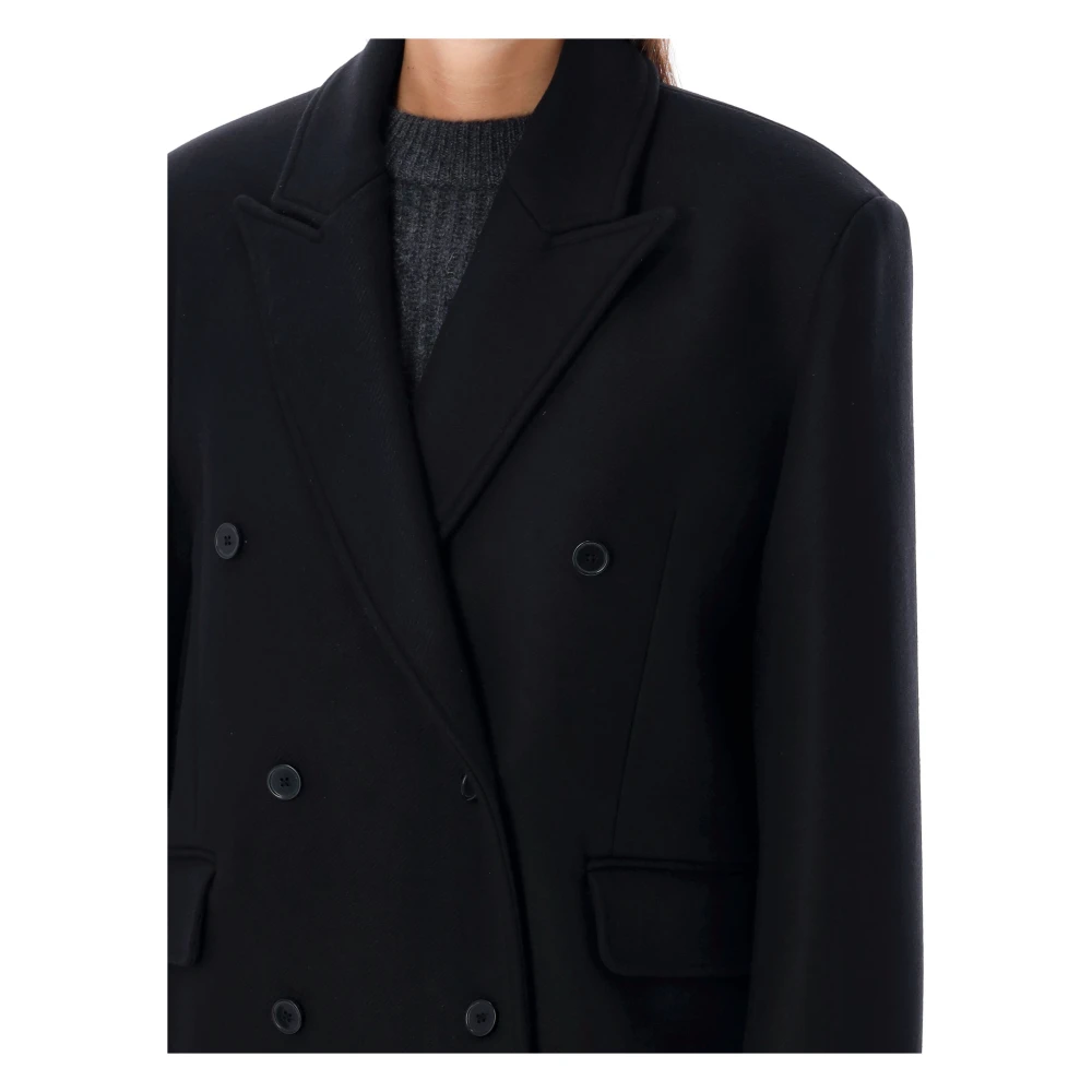 Loulou Studio Zwart Wolblend Blazer Peacoat Black Dames