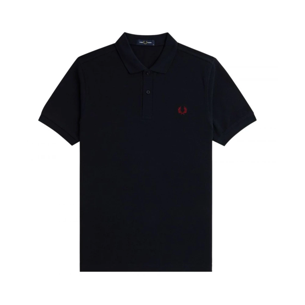 Fred Perry Men's Blue Classic Plain Polo Shirt - Polo Shirts - L - Tops