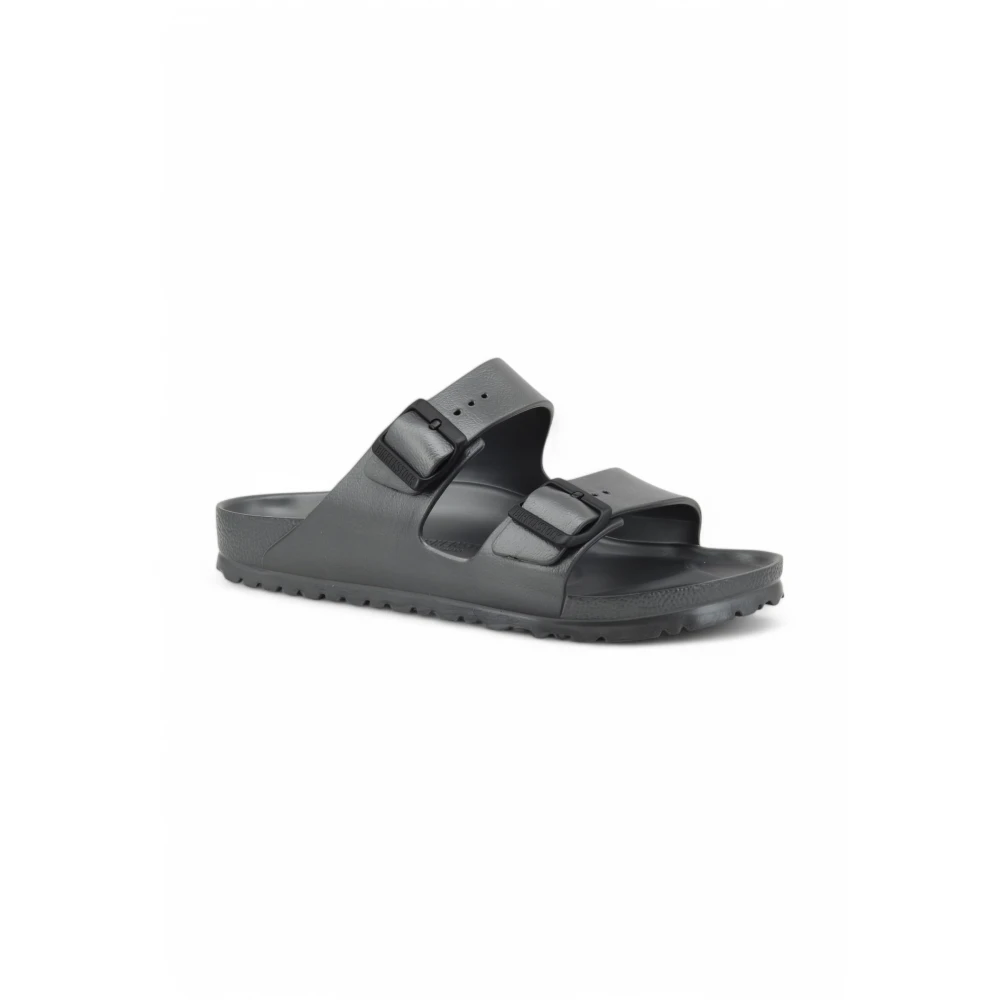 Birkenstock Gray Sliders, Female, 8 Uk, Arizona Eva Narrow Fit
