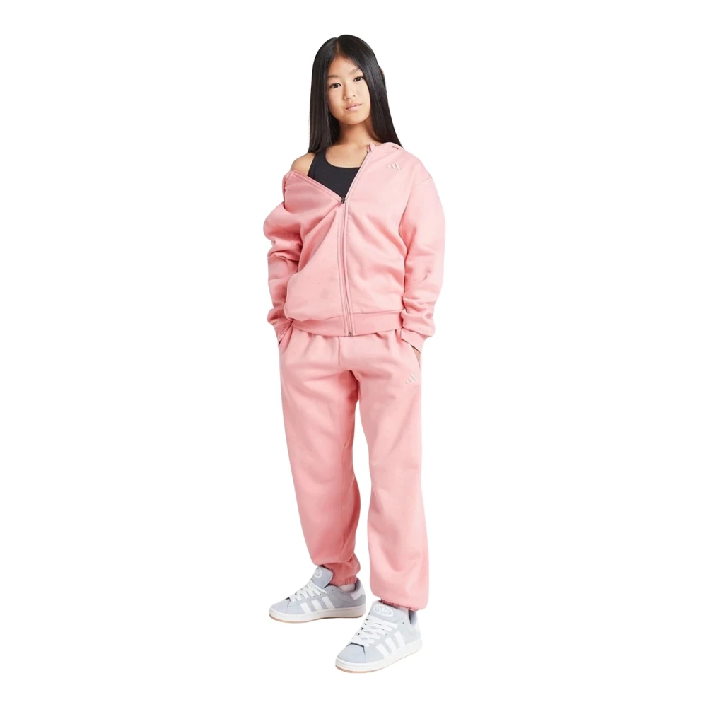 Adidas Essentiell Rosa Barn Tracksuit Set Pink, Flicka