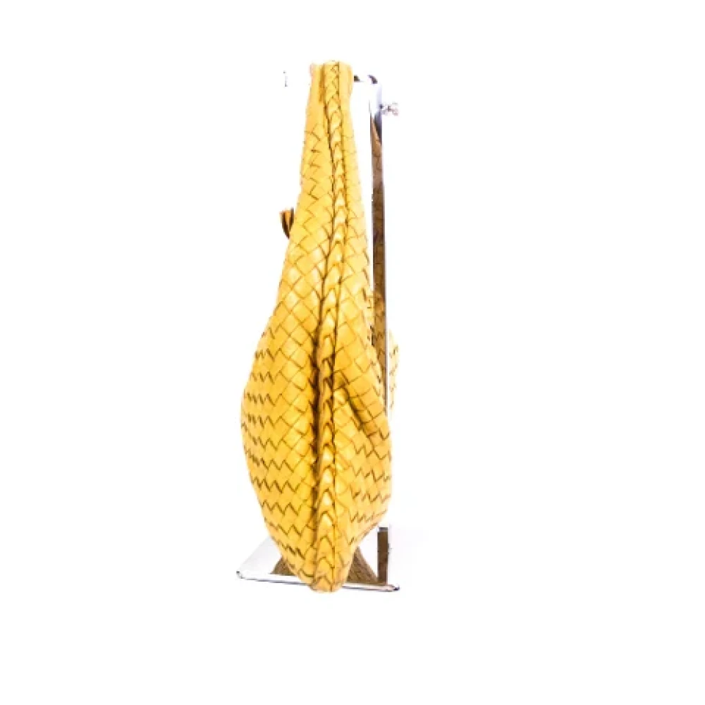 Bottega Veneta Vintage Pre-owned Leather handbags Yellow Dames