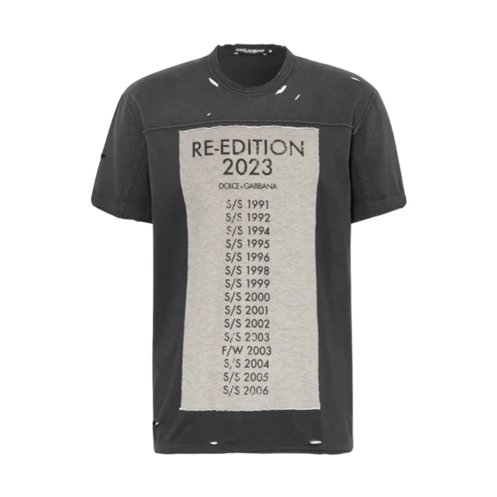 Dolce & Gabbana Zwarte T-shirts en Polos Black Heren