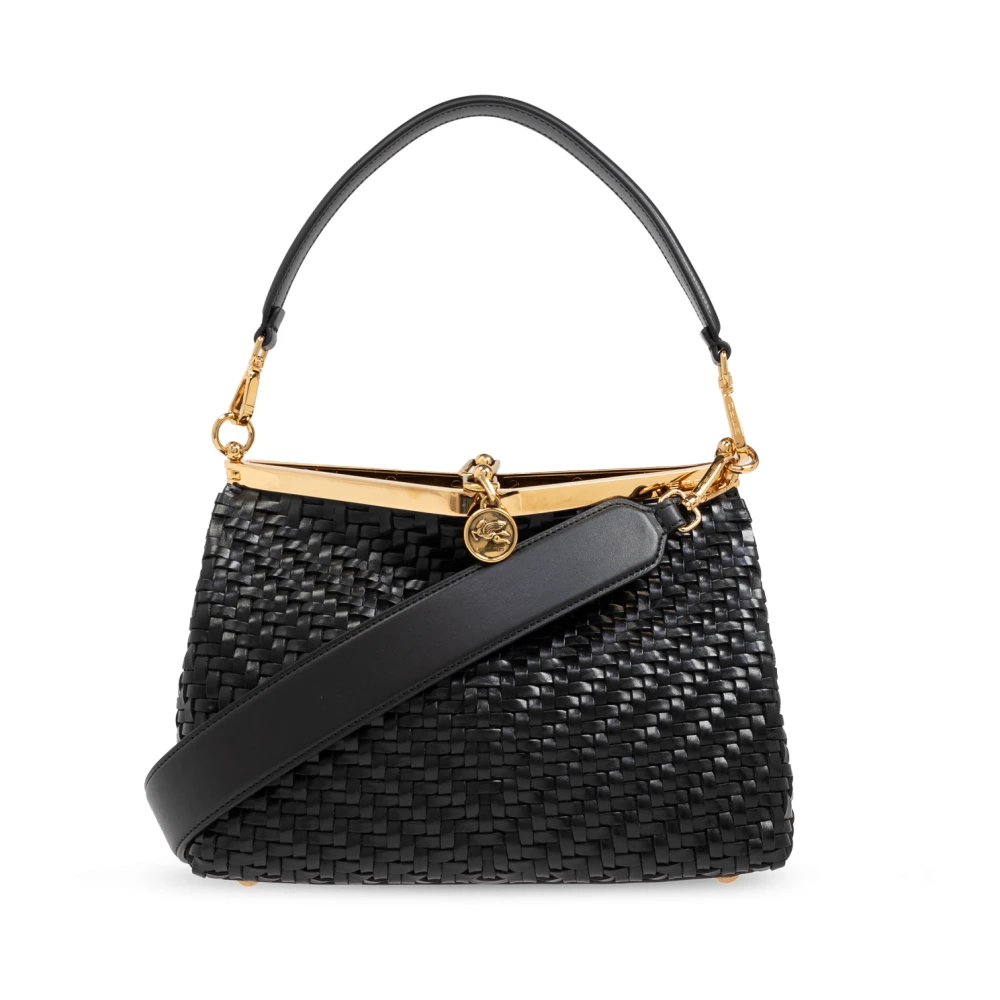 ETRO Schoudertas Vela Medium Black Dames