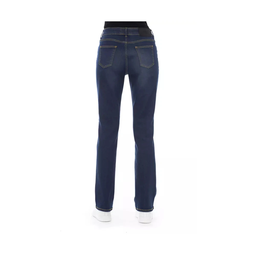 Baldinini Trendy Blauwe Katoenen Jeans Broek Blue Dames