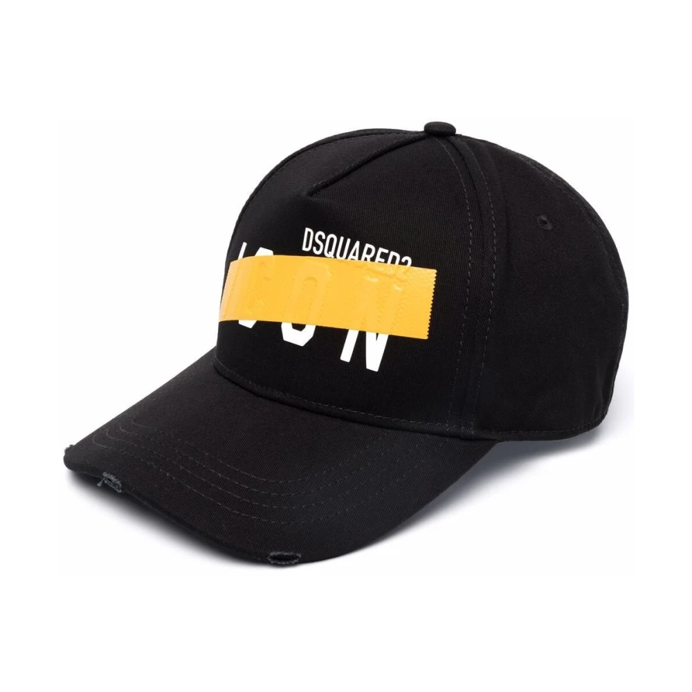 Dsquared2 Men's Black Urban Style Cotton Cap
