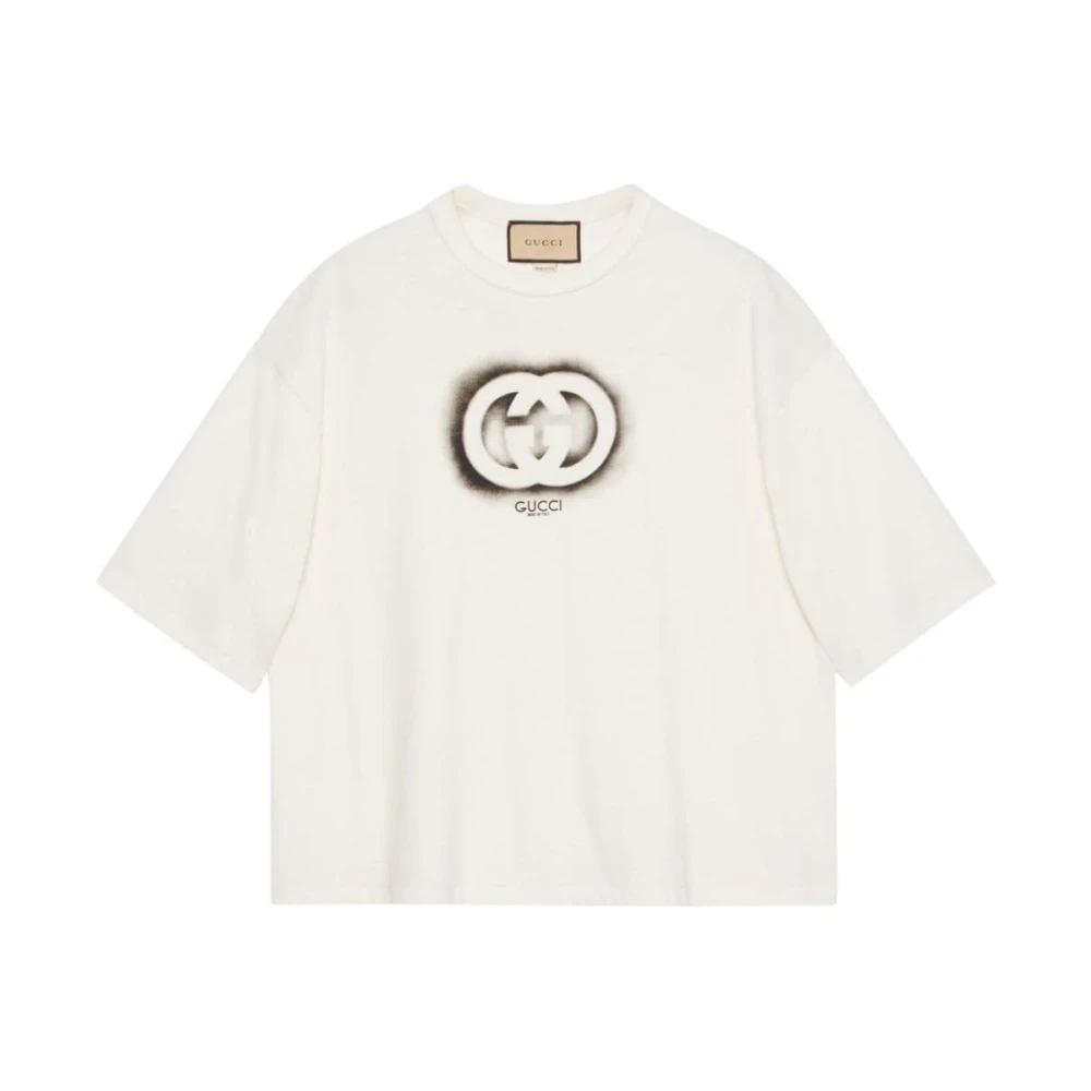 Gucci Double G-print Katoenen T-shirt White Heren